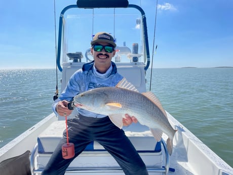 Redfish fishing in Port Isabel, Texas