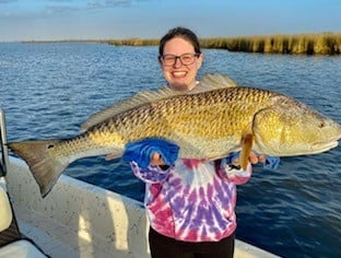 Redfish fishing in Saint Bernard, Louisiana