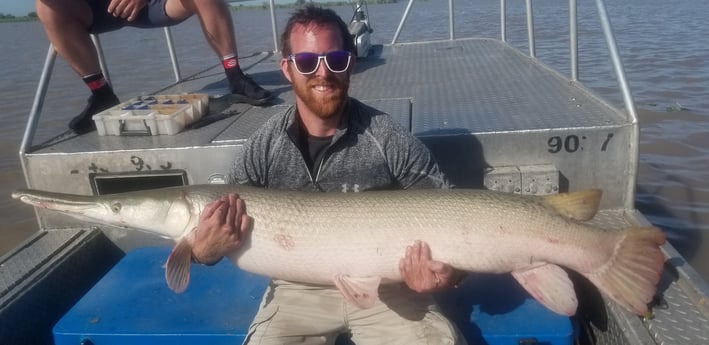 Alligator Gar fishing in Livingston, Texas