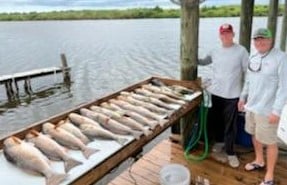 Redfish fishing in Delacroix, Louisiana