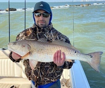 Redfish fishing in Galveston, Texas
