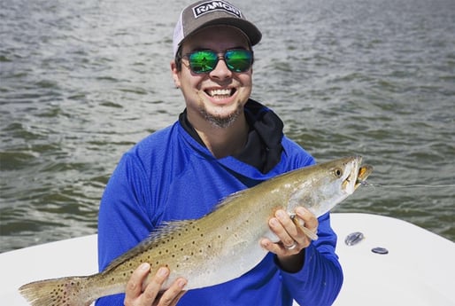 Speckled Trout / Spotted Seatrout fishing in San Leon, Texas