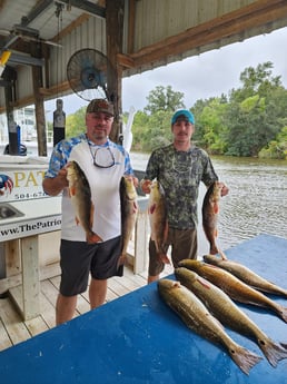 Fishing in Violet, Louisiana