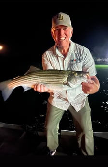 Striped Bass fishing in Graford, Texas