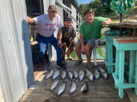 Striped Bass fishing in Pottsboro, Texas