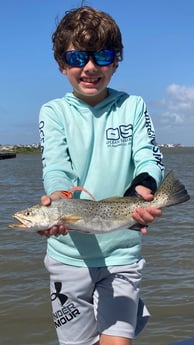 Speckled Trout / Spotted Seatrout fishing in Galveston, Texas