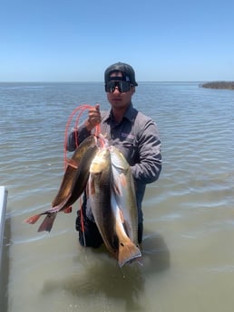 Redfish fishing in Port O'connor, Texas
