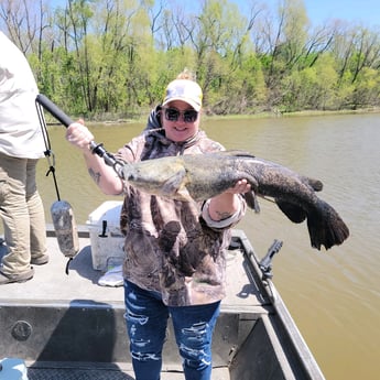 Alligator Gar fishing in Coldspring, Texas
