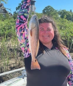 Redfish fishing in Johns Island, South Carolina