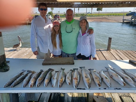 Speckled Trout / Spotted Seatrout fishing in Tiki Island, Texas