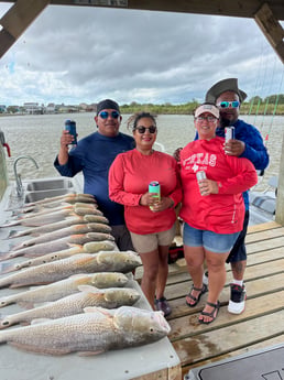 Redfish fishing in Sargent, Texas