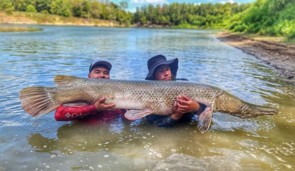 Alligator Gar Fishing in Port Aransas, Texas