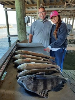 Flounder fishing in San Leon, Texas