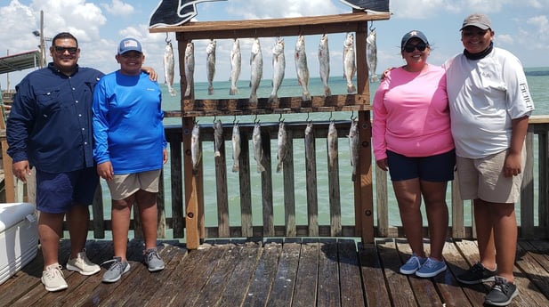 Speckled Trout / Spotted Seatrout fishing in Port Isabel, Texas