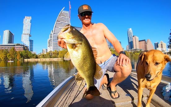 Largemouth Bass fishing in Buda, Texas