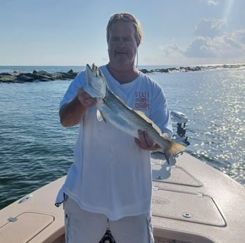 Speckled Trout / Spotted Seatrout fishing in Tiki Island, Texas