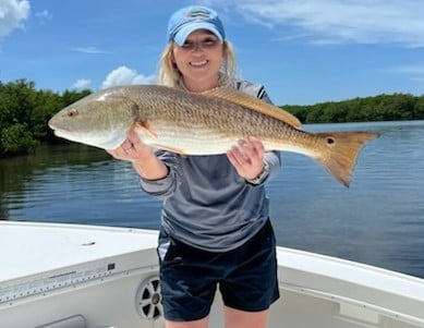 Redfish fishing in Placida, Florida