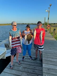 Flounder, Speckled Trout Fishing in Freeport, Texas