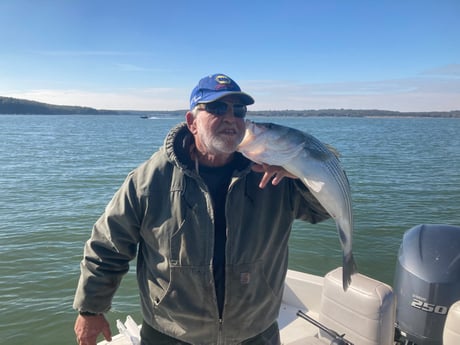 Striped Bass Fishing in Pottsboro, Texas