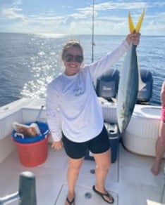 Rainbow Runner fishing in Venice, Louisiana