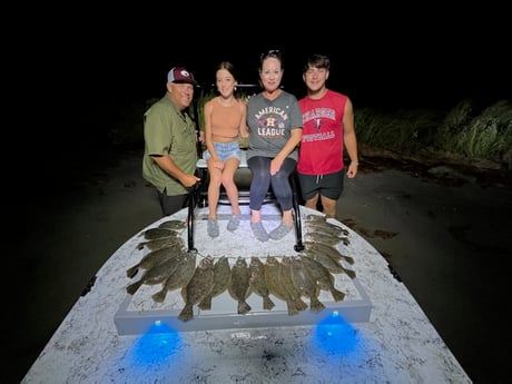 Flounder fishing in Rio Hondo, Texas