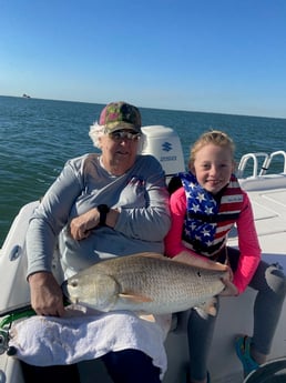 Redfish fishing in Texas City, Texas