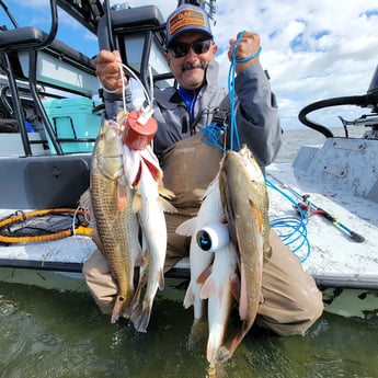 Redfish, Speckled Trout / Spotted Seatrout Fishing in Rio Hondo, Texas