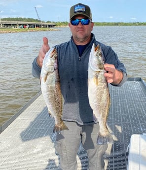 Speckled Trout / Spotted Seatrout fishing in Bolivar Peninsula, Texas