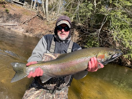 Rainbow Trout Fishing in Thompsonville, Michigan