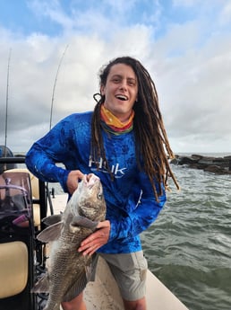 Black Drum fishing in Tiki Island, Texas