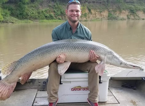 Alligator Gar fishing in Corsicana, Texas