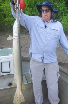 Alligator Gar fishing in Corsicana, Texas