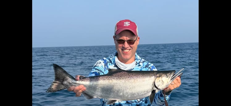 Fishing in New Buffalo, Michigan