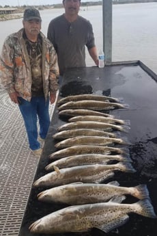 Speckled Trout / Spotted Seatrout fishing in San Leon, Texas