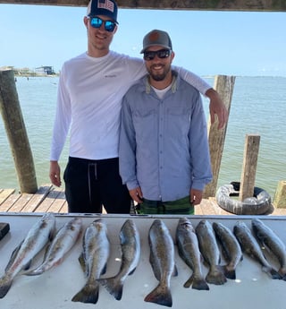 Speckled Trout / Spotted Seatrout fishing in Galveston, Texas