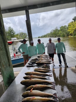Fishing in Violet, Louisiana