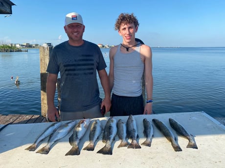 Speckled Trout / Spotted Seatrout fishing in Galveston, Texas