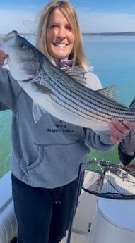 Striped Bass fishing in Burnet, Texas