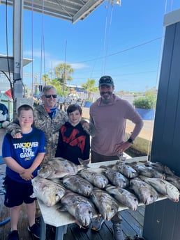 Sheepshead fishing in Galveston, Texas