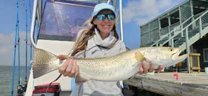Fishing in Laguna Heights, Texas