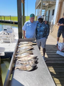 Black Drum, Speckled Trout / Spotted Seatrout fishing in San Leon, Texas