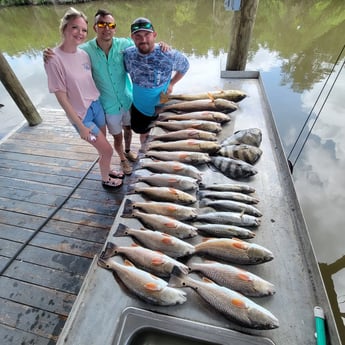 Redfish fishing in St. Bernard, Louisiana