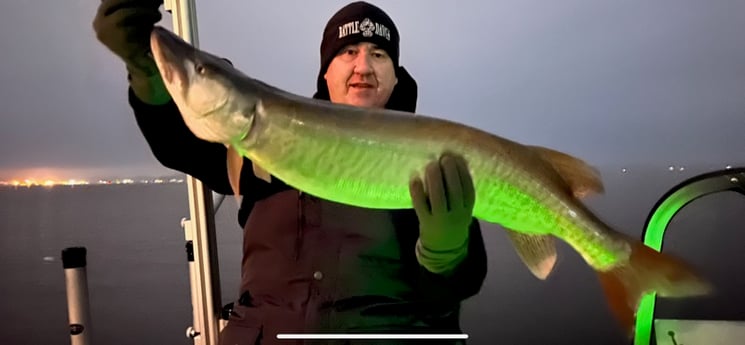 Muskie Fishing in North Muskegon, Michigan