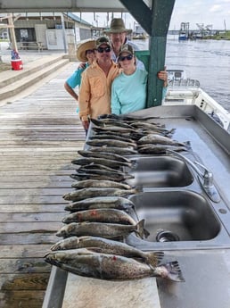 Speckled Trout / Spotted Seatrout fishing in Sulphur, Louisiana