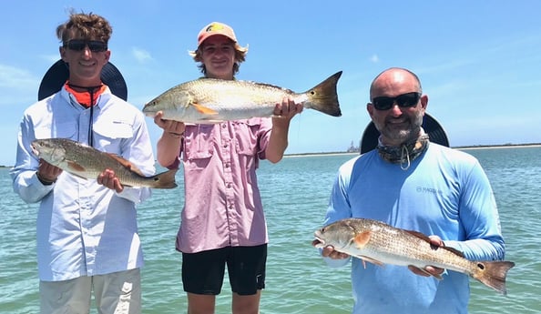 Redfish fishing in Port Aransas, Texas