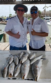 Speckled Trout / Spotted Seatrout fishing in Galveston, Texas