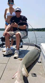 Alligator Gar fishing in Coldspring, Texas