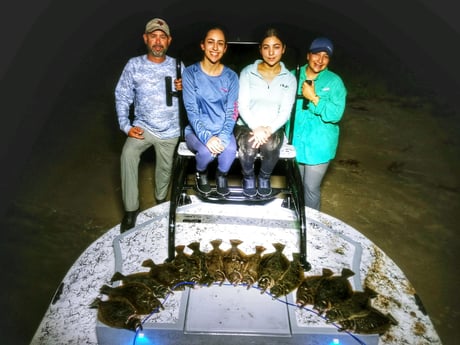 Flounder fishing in Rio Hondo, Texas