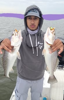 Speckled Trout / Spotted Seatrout fishing in Galveston, Texas