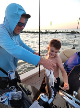 Redfish fishing in Tiki Island, Texas